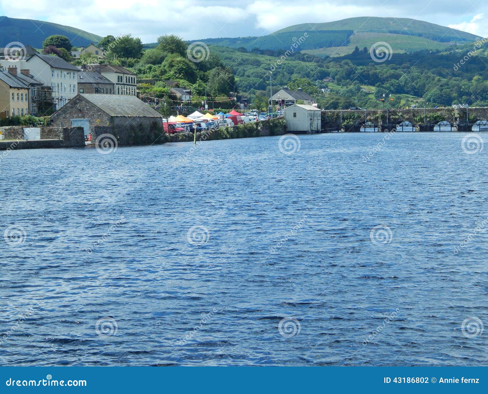 Killaloe lake stock photo. Image of bridge, ireland, lakeside 43186802