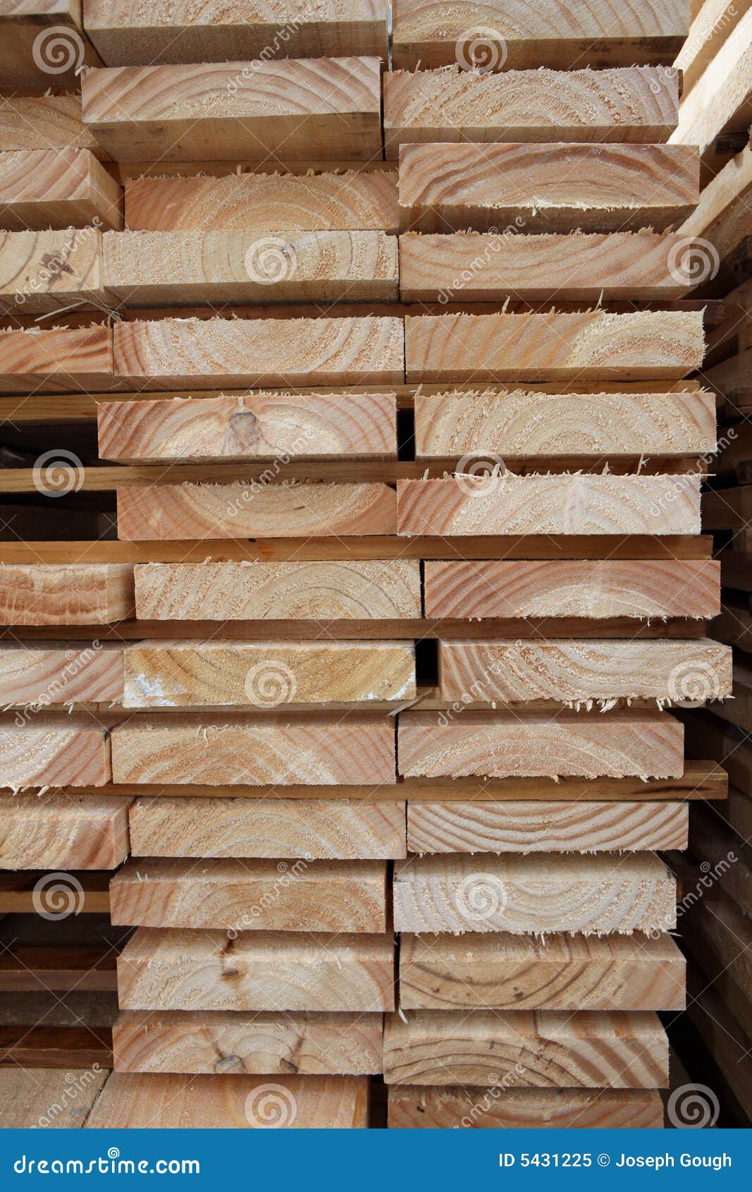 KilnDried Timber Planks stock image. Image of vertical 5431225
