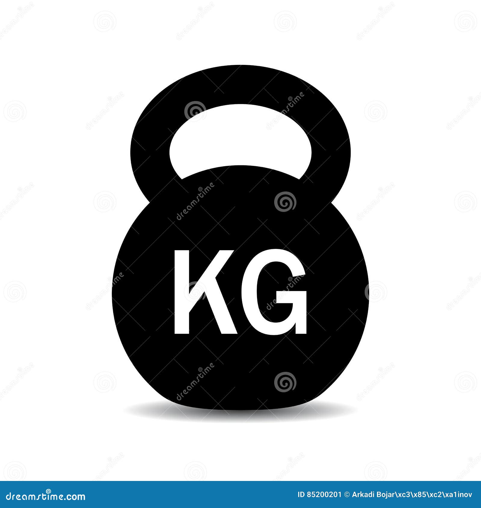 kilogram weight dumbbell  icon