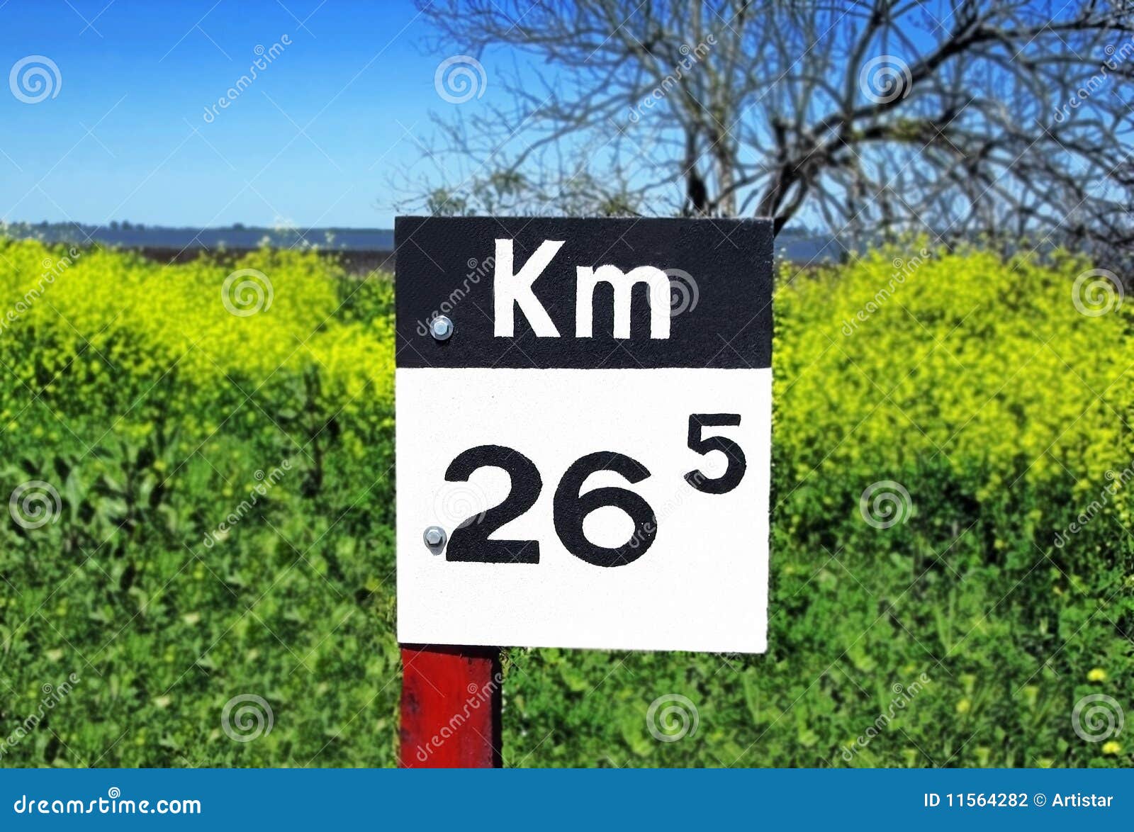 kilometre sign