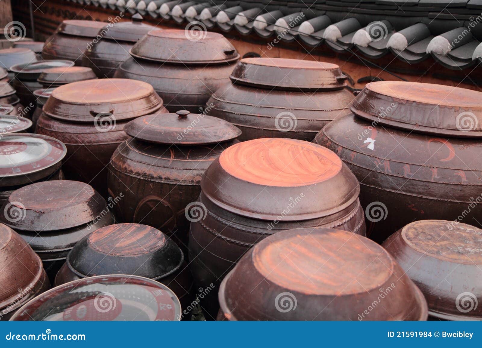 Kimchi pots stock photo. Image of spicy, traditional 21591984