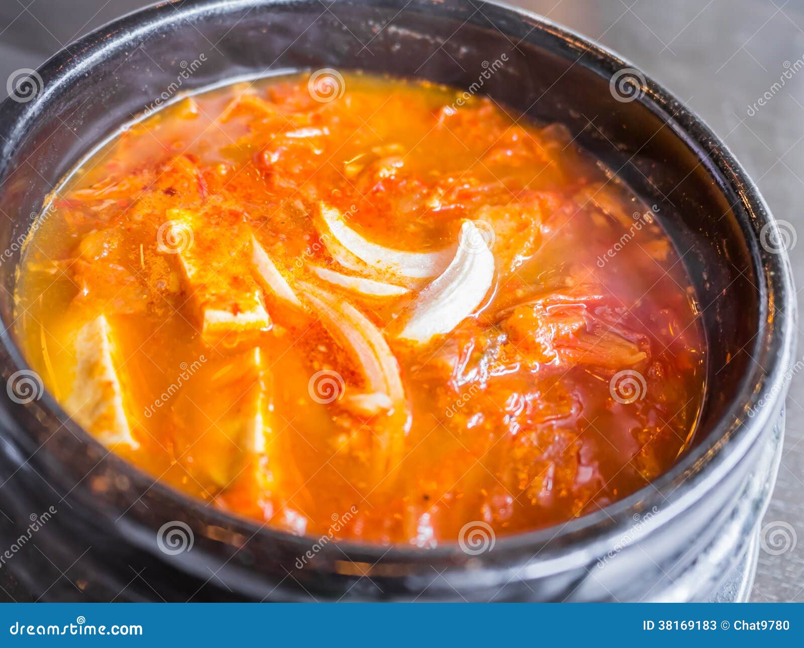 Kimchi soup stock image. Image of cuisine, stew, fermented - 38169183