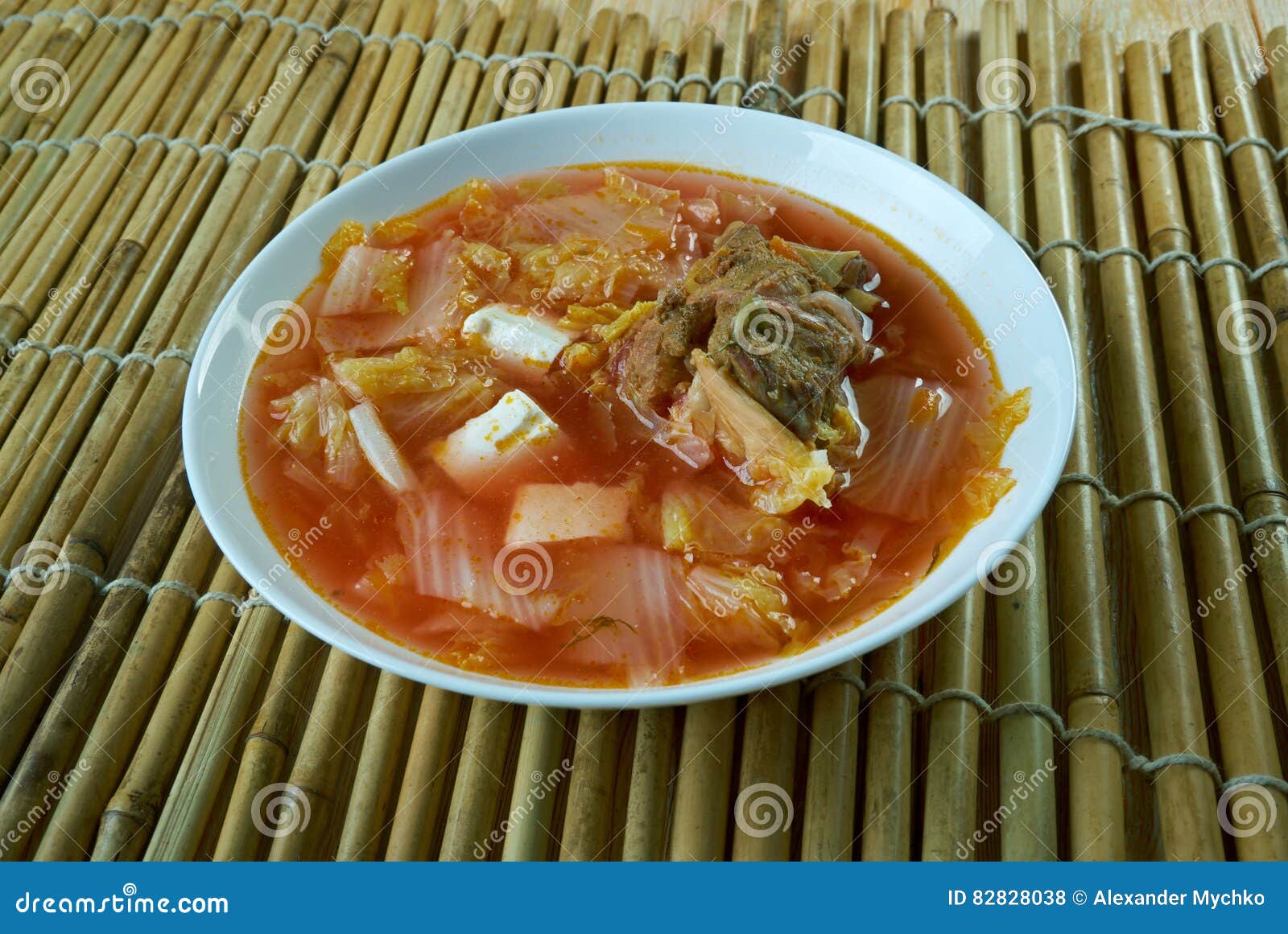 Kimchi soup stock photo. Image of korean, cabbage, kimchi 82828038