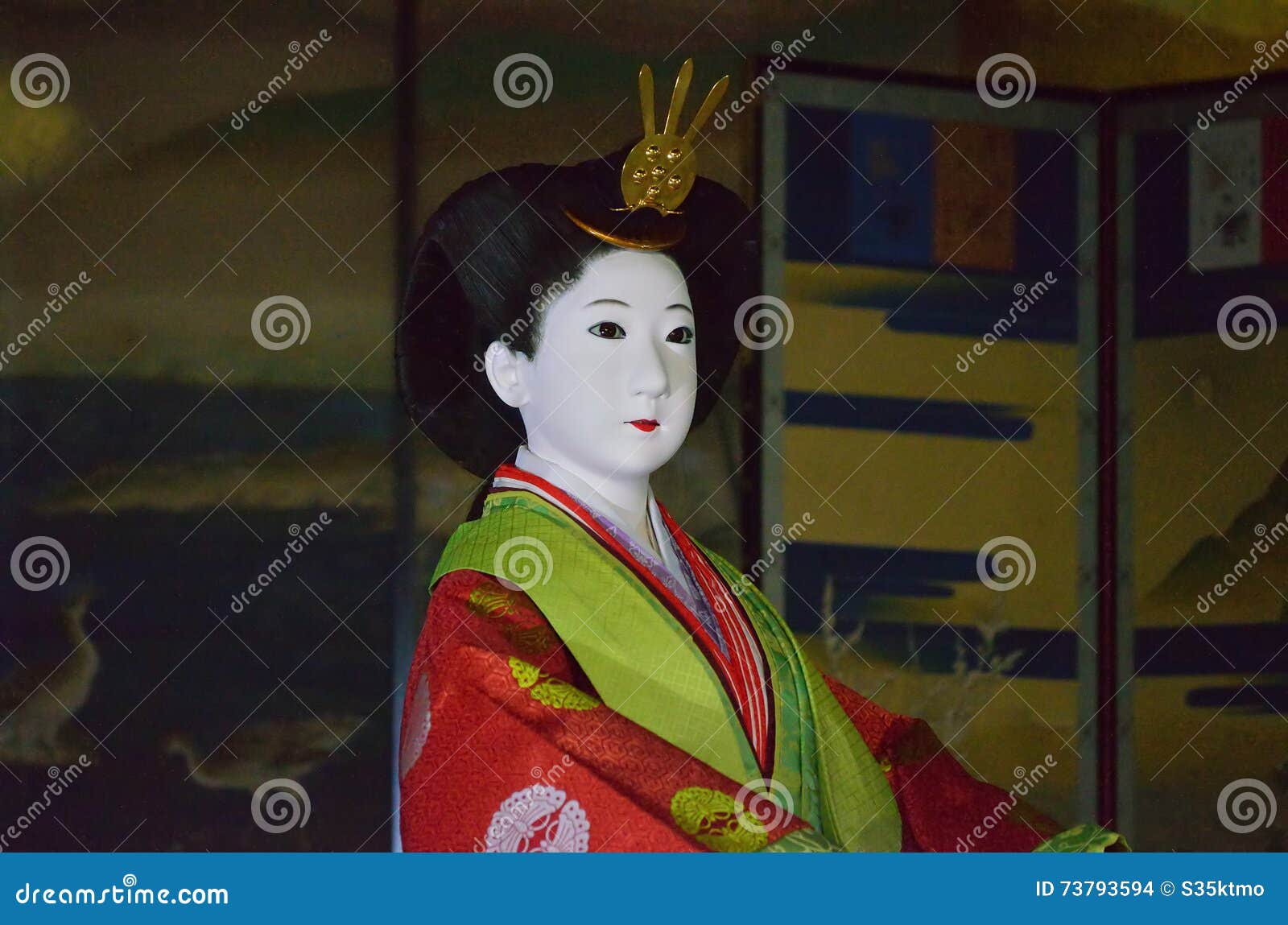 Traditional Kimono Costume of Japanese Royal Family Editorial Stock ...