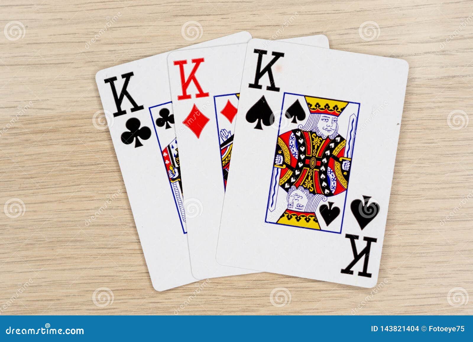 3 Of A Kind Kings Casino Playing Poker Cards Stock Photo Image Of Playing Gambling