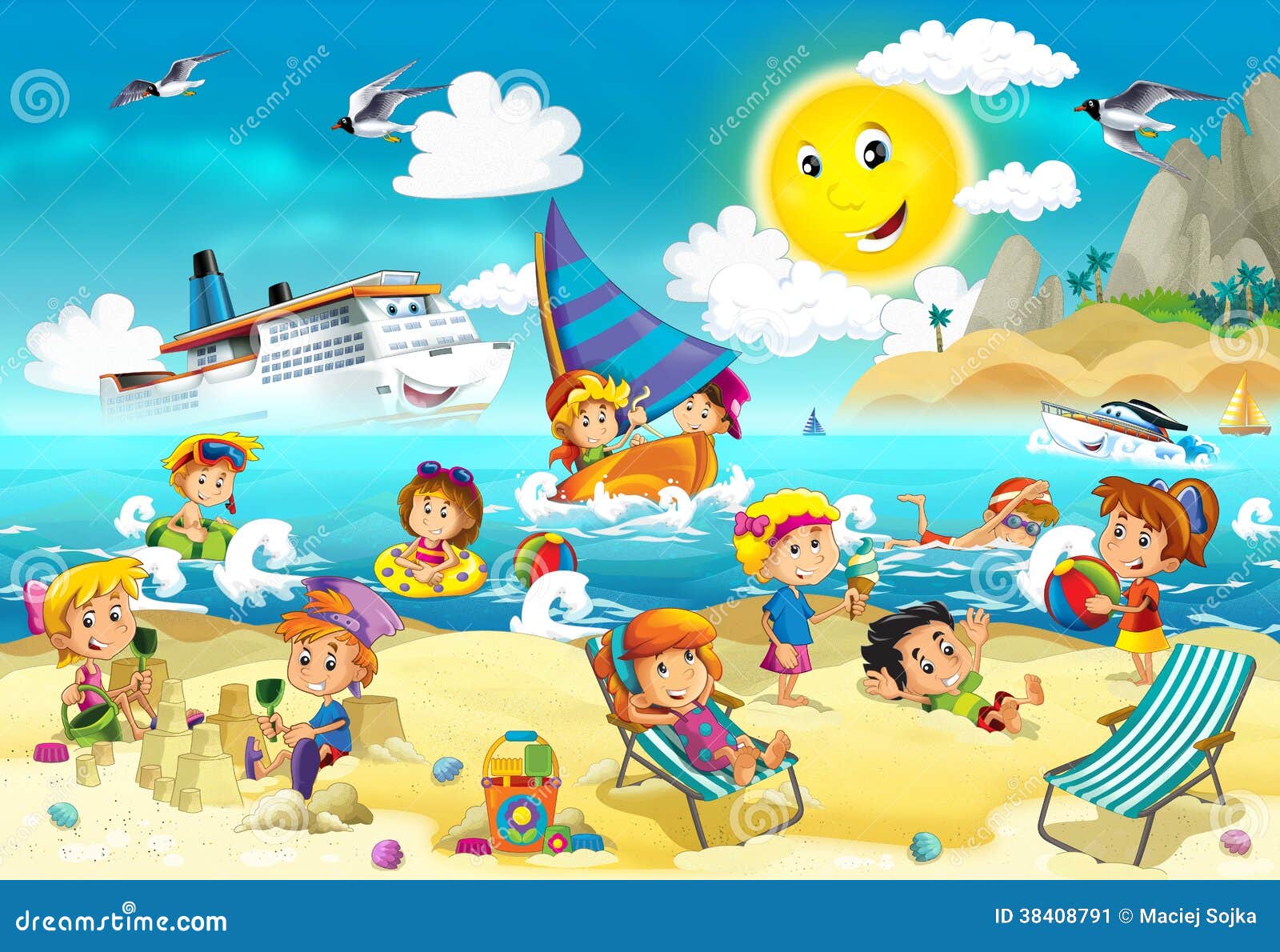 clipart family at the beach - photo #50