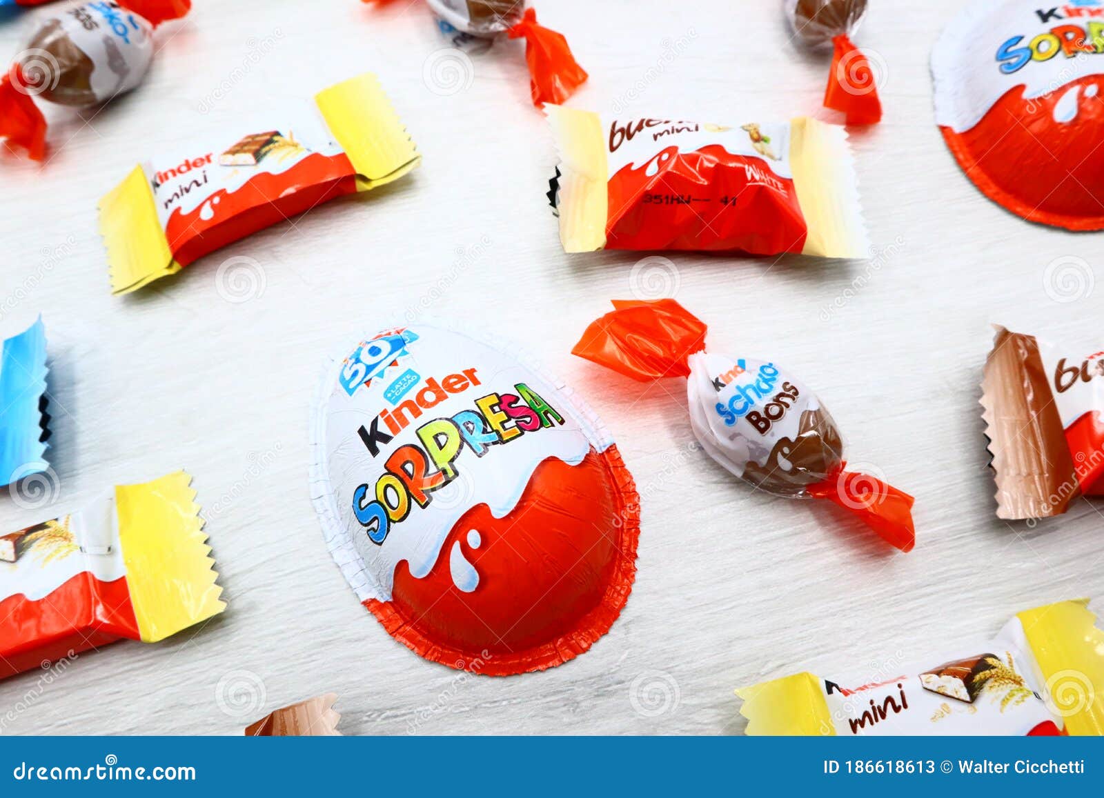 Kinder Surprise and Kinder Mini Chocolates Made in Italy by Ferrero  Editorial Stock Photo - Image of candy, confection: 186618613
