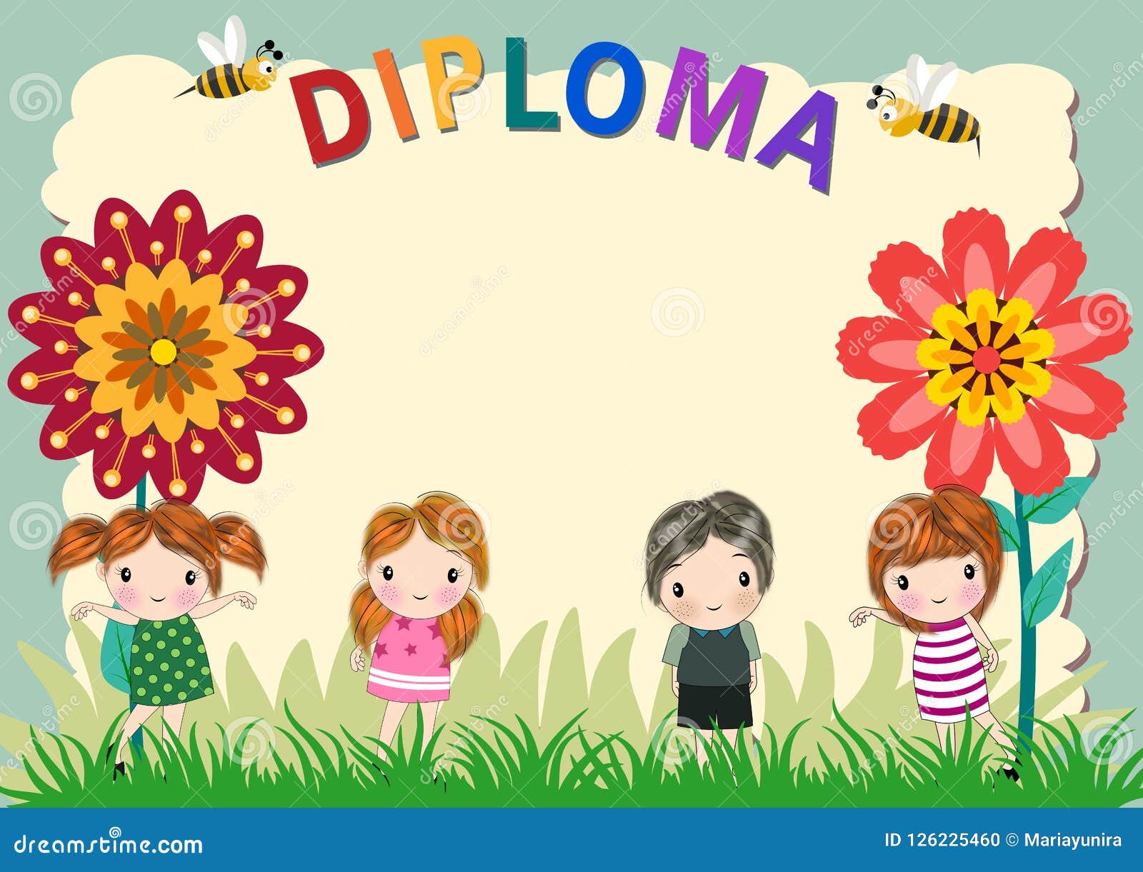 Kindergarten Diploma Template Free from thumbs.dreamstime.com