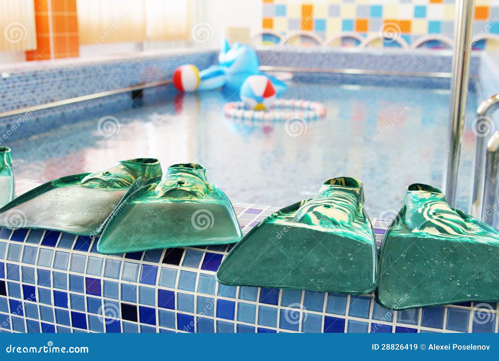 In A Kindergarten Swimming Pool Stock Image Image of