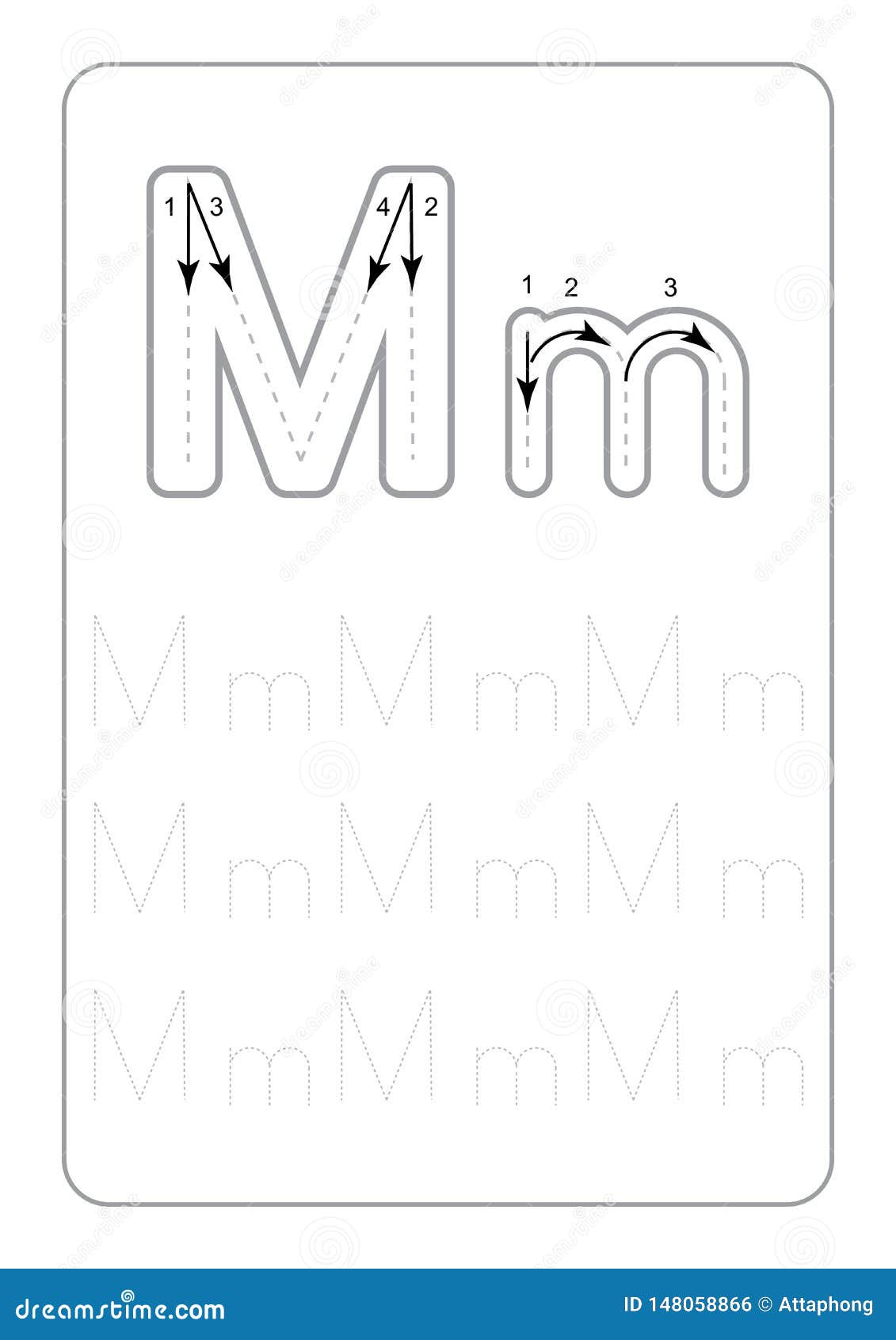 Kindergarten Tracing Letters Worksheets Monochrome Tracing Letters