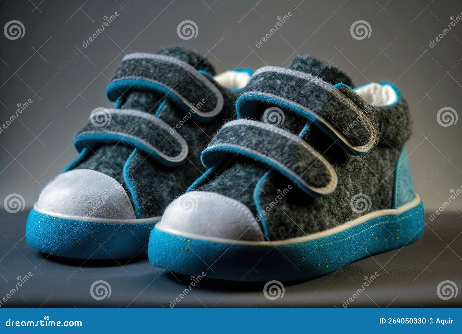 Kinderschuhe. Kinder Modische Sneakers Aus Filz. Generative Hilfe