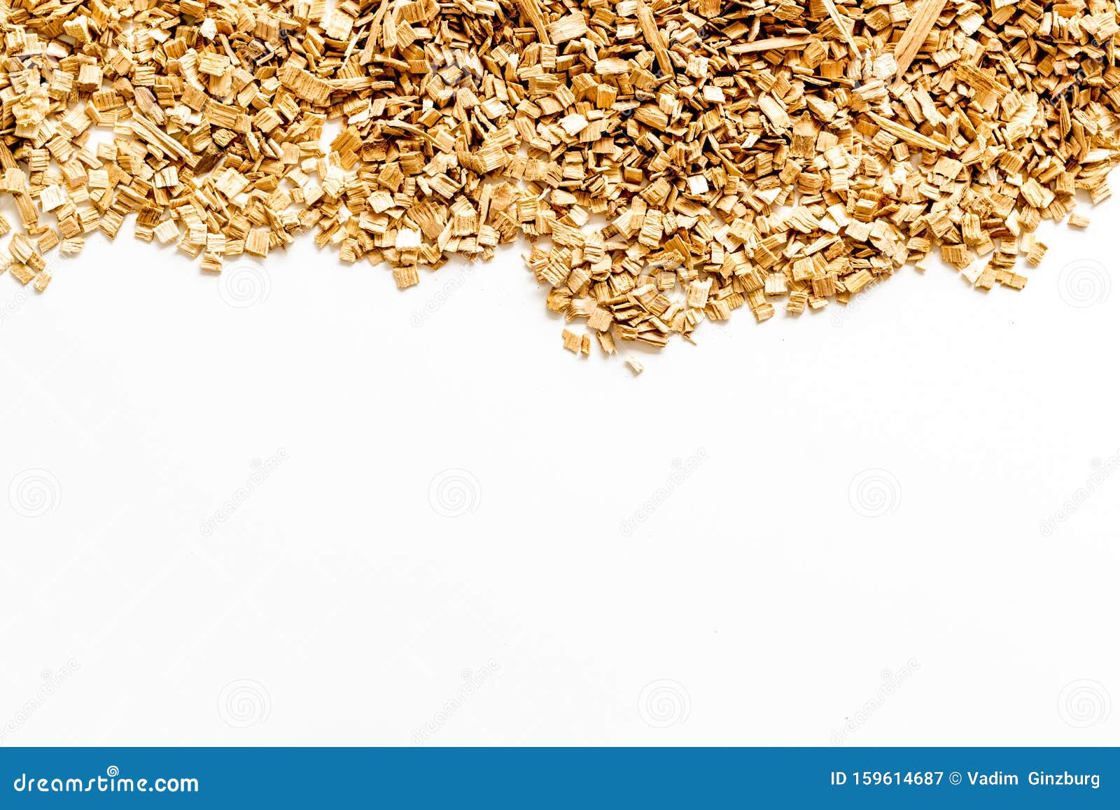 kindling frame for fire in forest concept on white background top view space for text