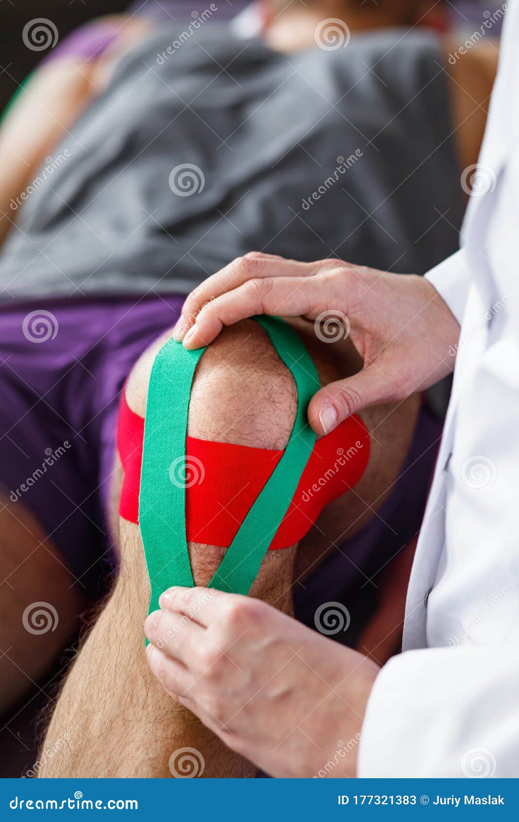 Therapy with tex tape stock image. Image of protrusion - 45160703