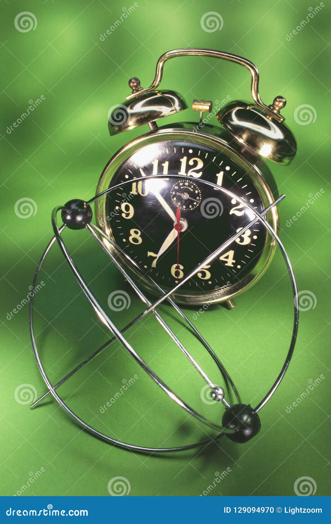 Mobile and Alarm Clock Stock Photo Image of life, movement 129094970