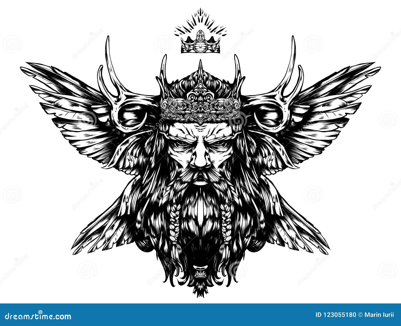 King with abstract stock illustration. Illustration of king 123055180