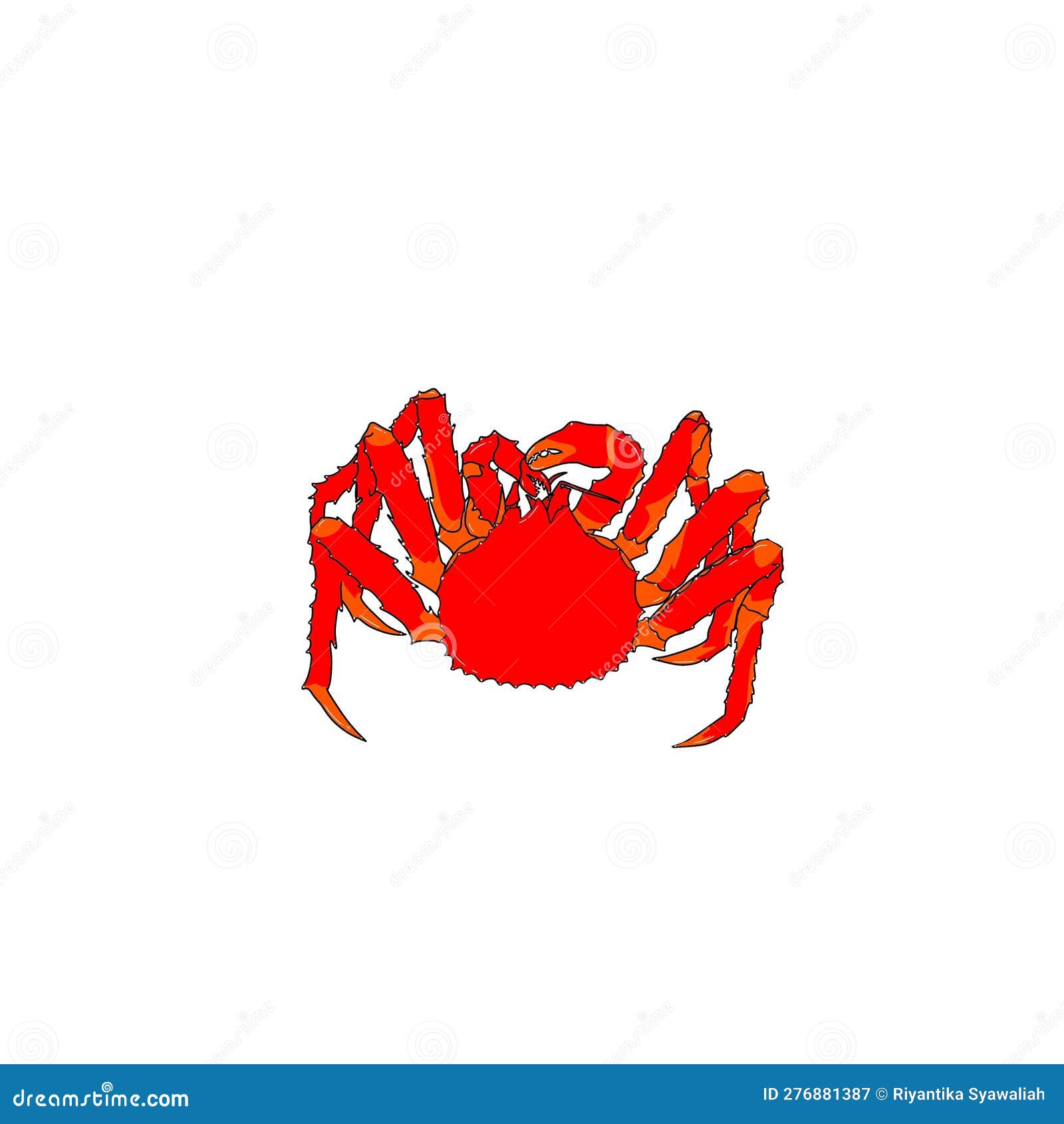King big crab illustration stock illustration. Illustration of crab