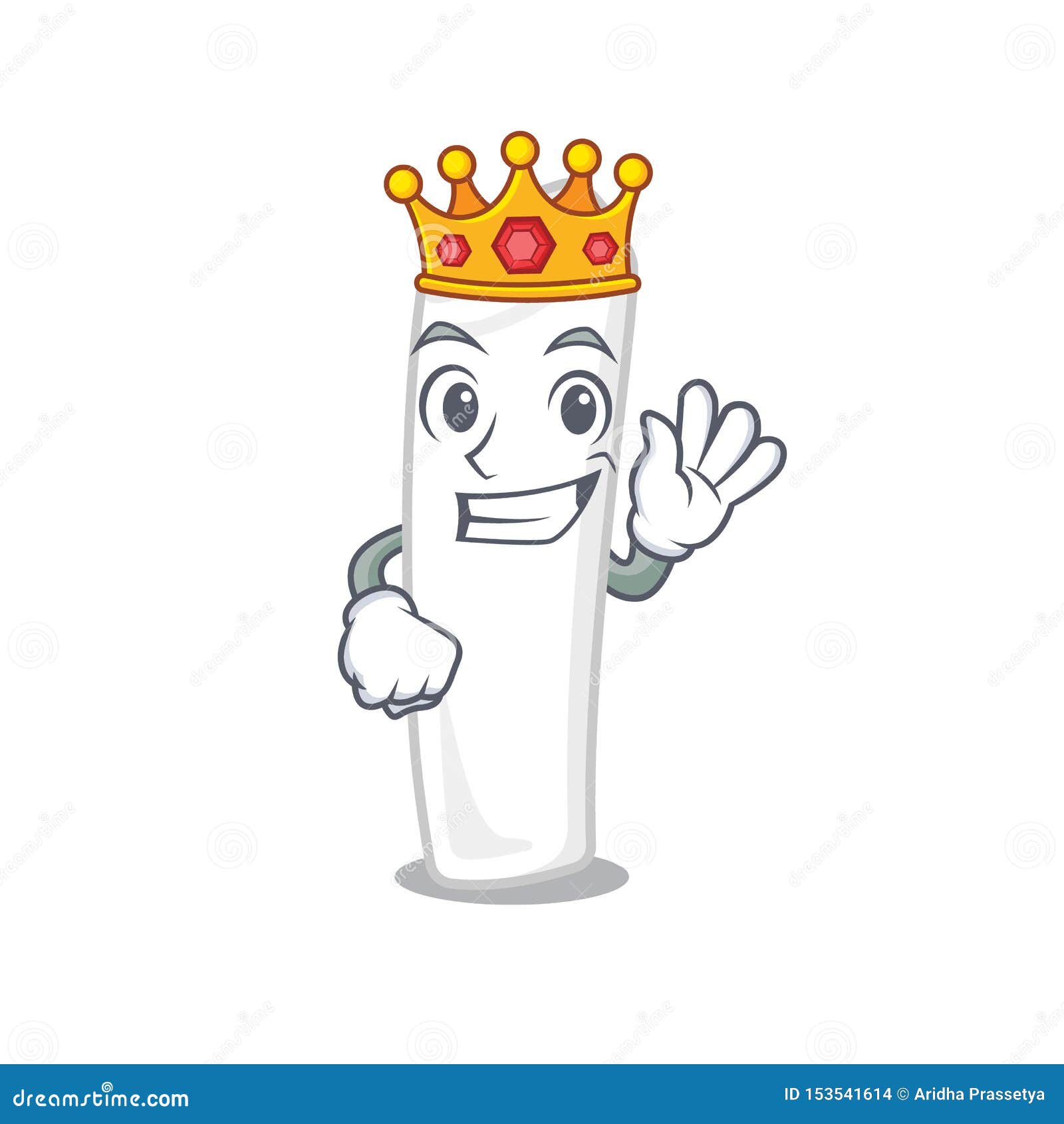 King Chalk Cartoon in Front of Board Stock Vector - Illustration of eraser,  monarch: 153541614