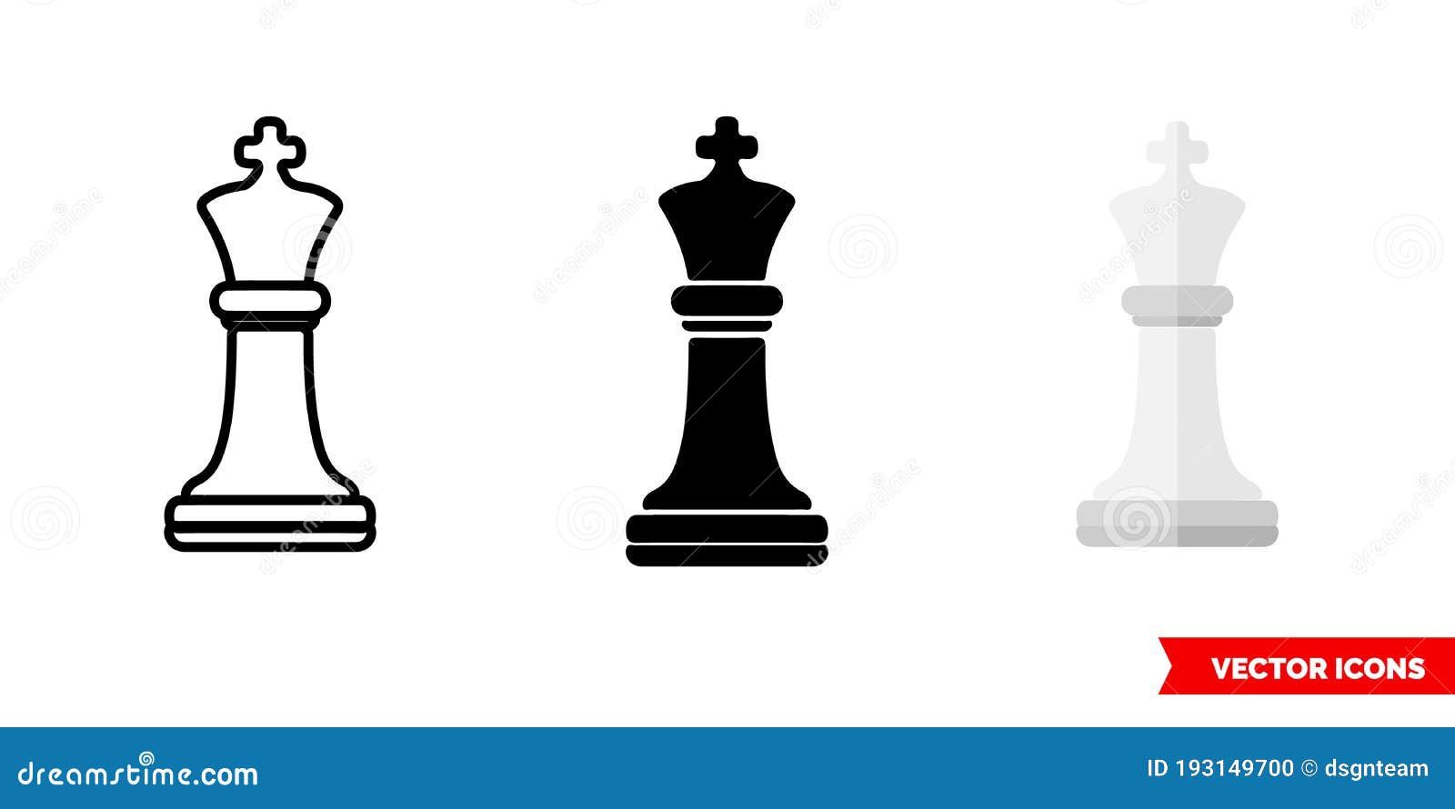 Isolated king chess piece icon Royalty Free Vector Image