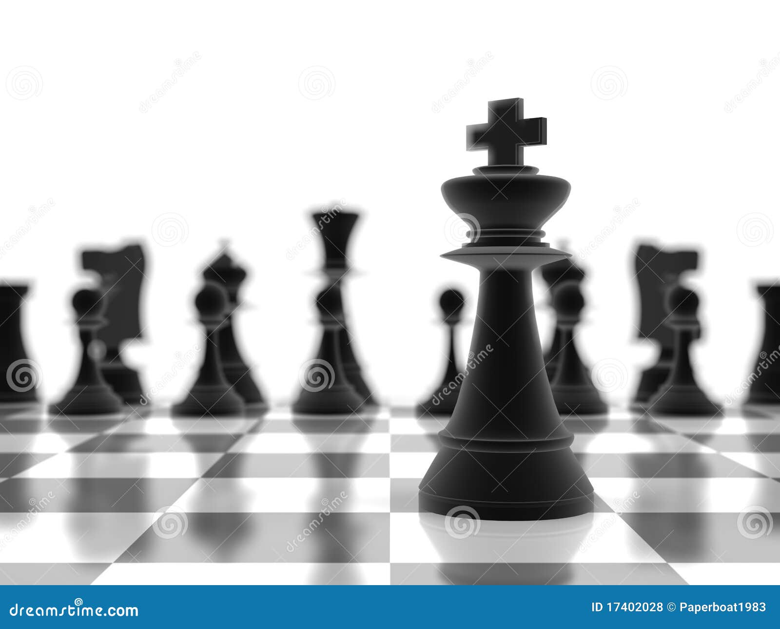 The King Chess Piece In Focus Royalty Free Stock Photos - Image: 17402028