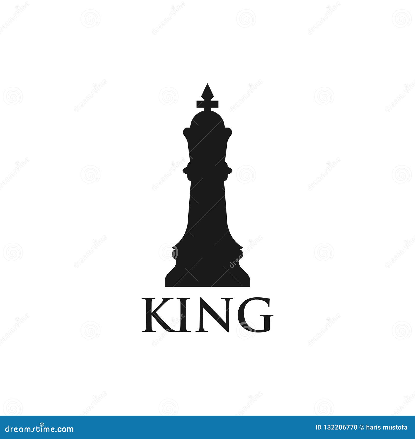 King Chess Piece Graphic Design Template Vector Stock Vector ...