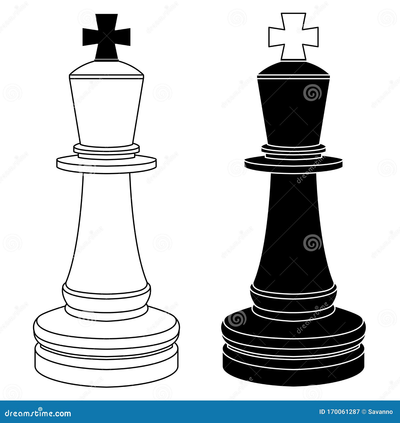 Chess, black, outlines, white, HD phone wallpaper