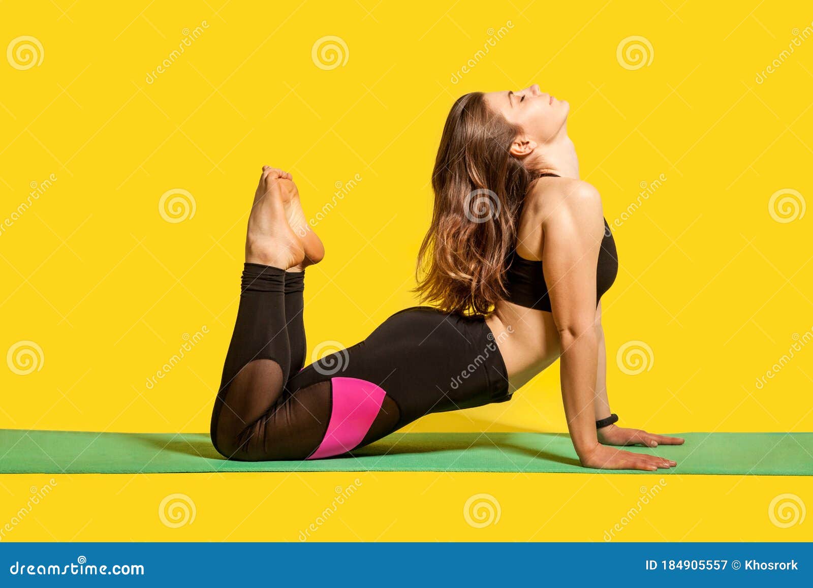 Flexible Girl Performing King Cobra Pose at Home, Stock Footage | VideoHive