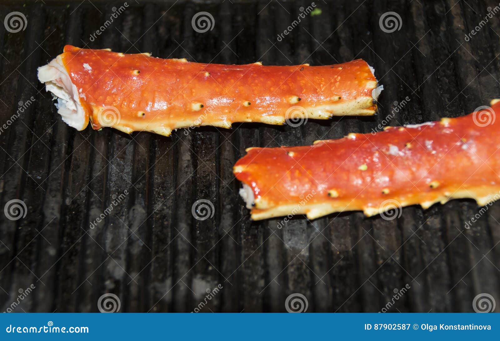 King Crab Legs Grill stock image. Image of boiled, legs 87902587