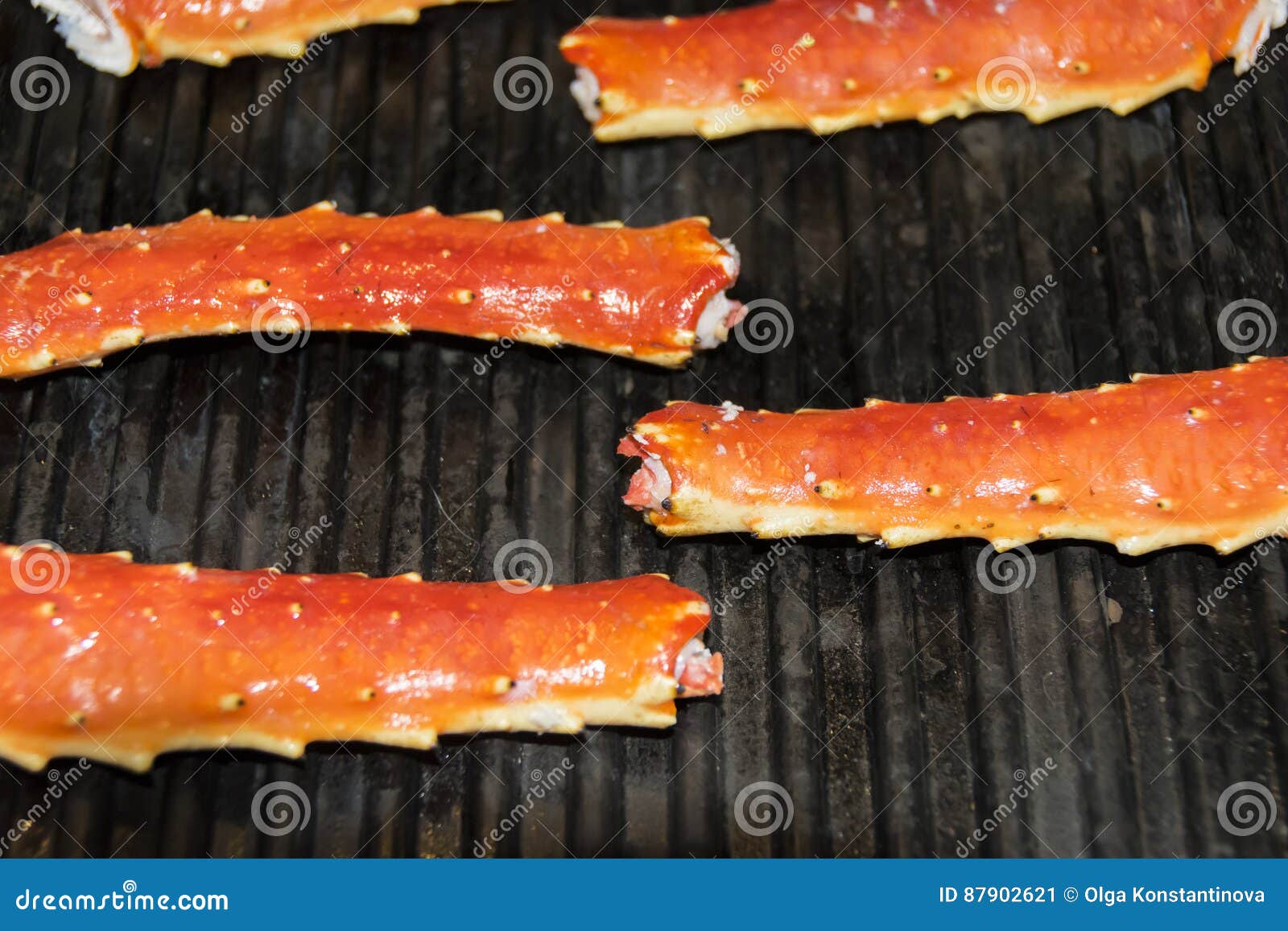 King Crab Legs Grill stock image. Image of extremity 87902621