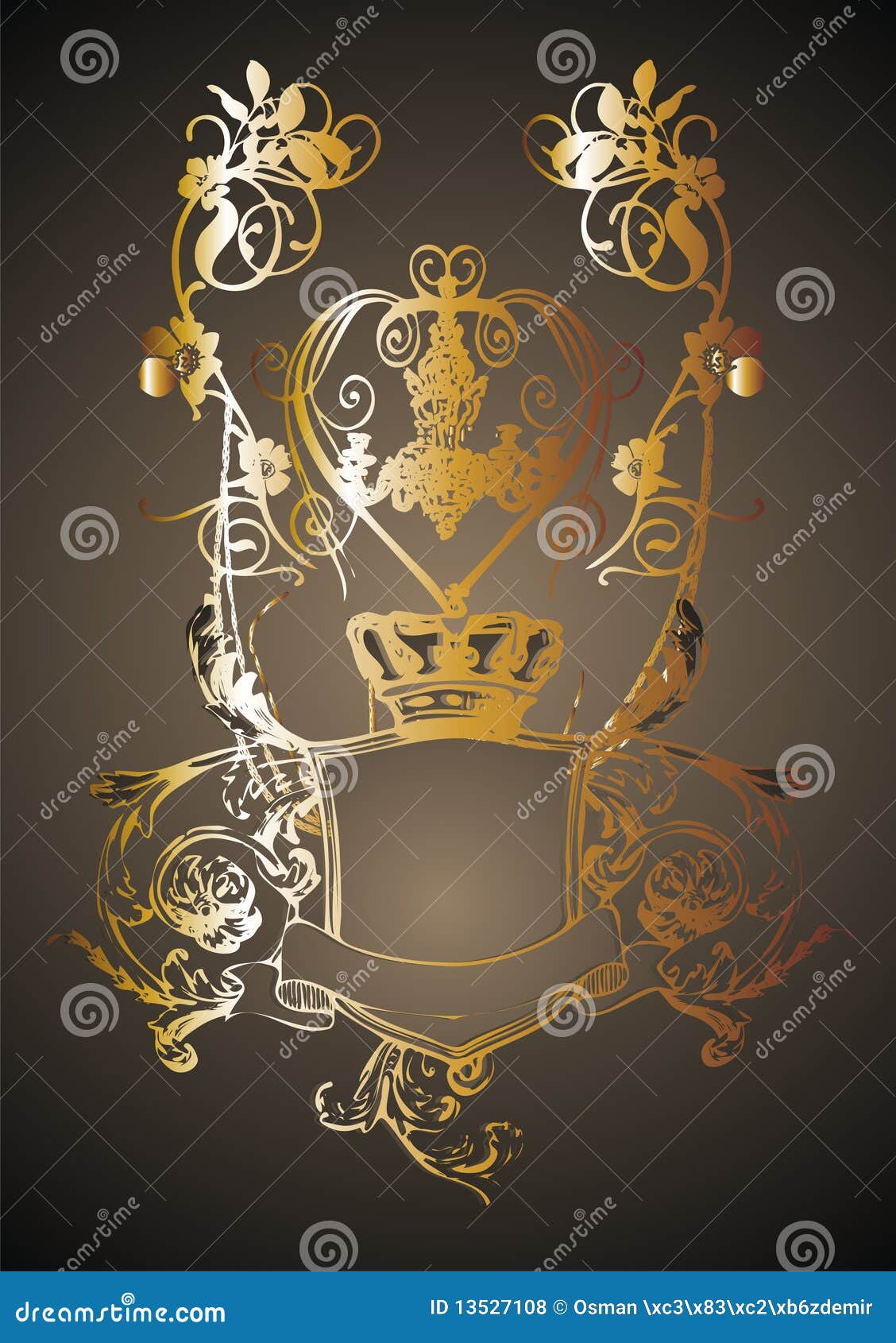 King crown frame stock vector. Illustration of border - 13527108