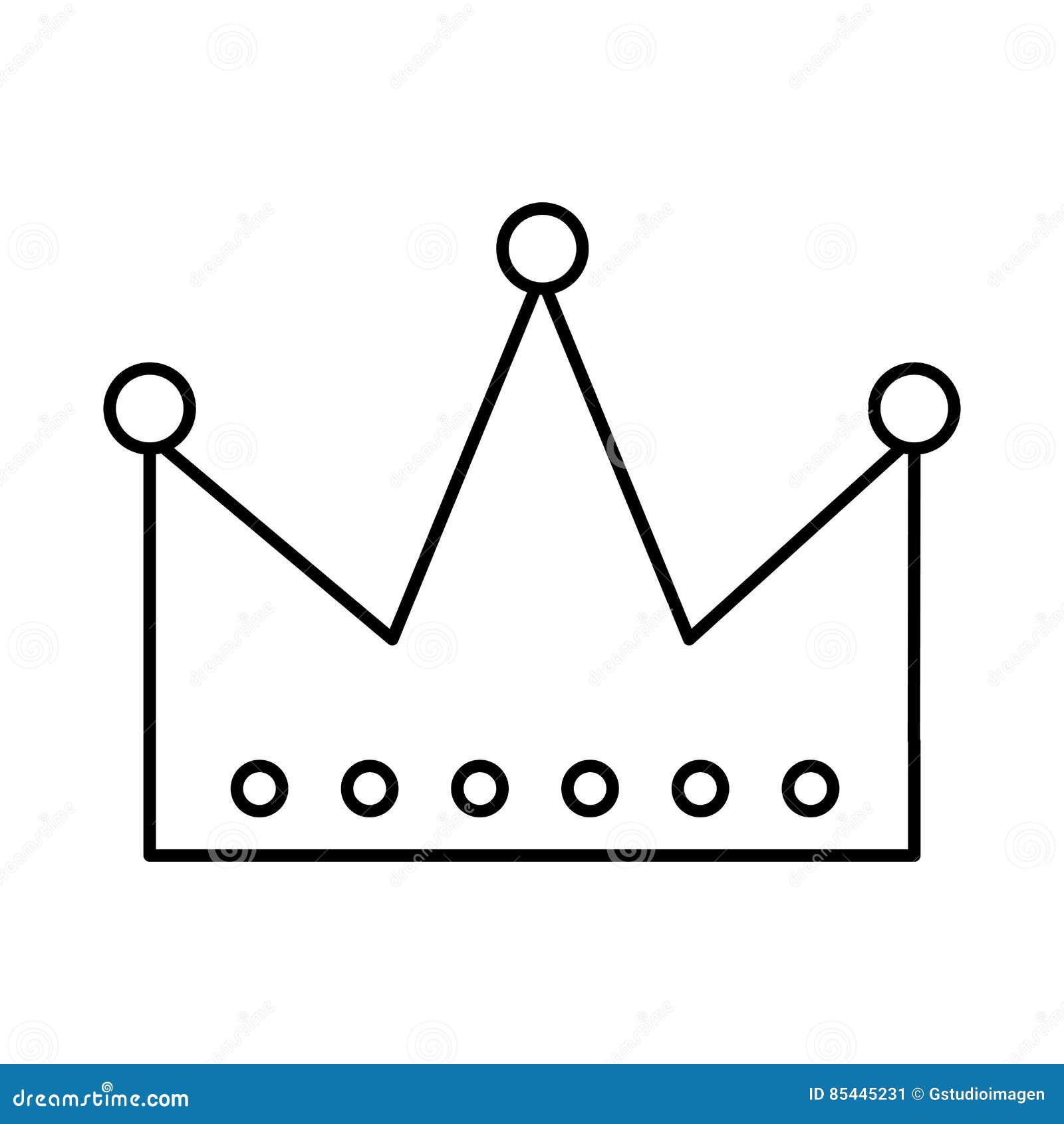 King crown isolated icon stock vector. Illustration of background ...