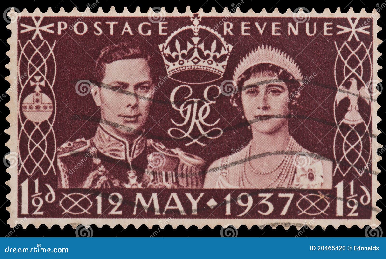 King George VI Coronation Stamp Stock Photo - Image: 20465420
