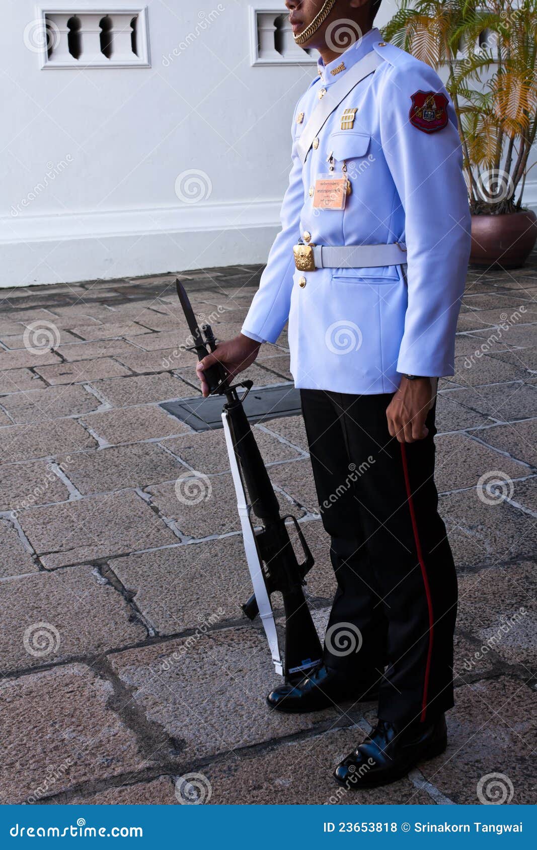 King’s Guard Regiment,Thai Royal Soldier In The Parade Row For The King`s Coronation Ceremony At