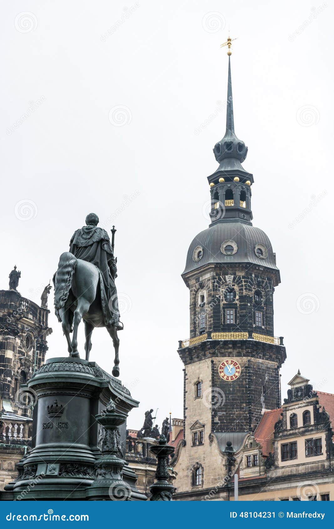 King John Memorial in Dresden Stock Image Image of koenig, memorial 48104231