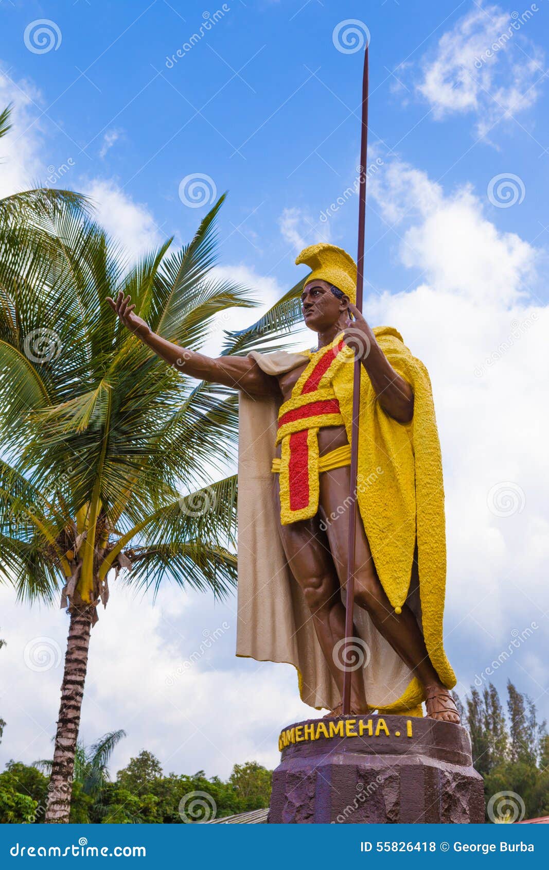 King Kamehameha statue stock photo. Image of hawaiian 55826418