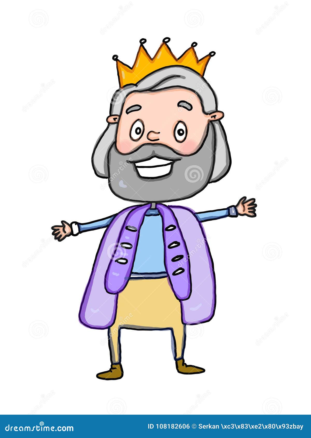 Prince Castle Illustration Drawing King Cartoon Drawing Coloring Stock  Illustration - Illustration of senior, happy: 108182606