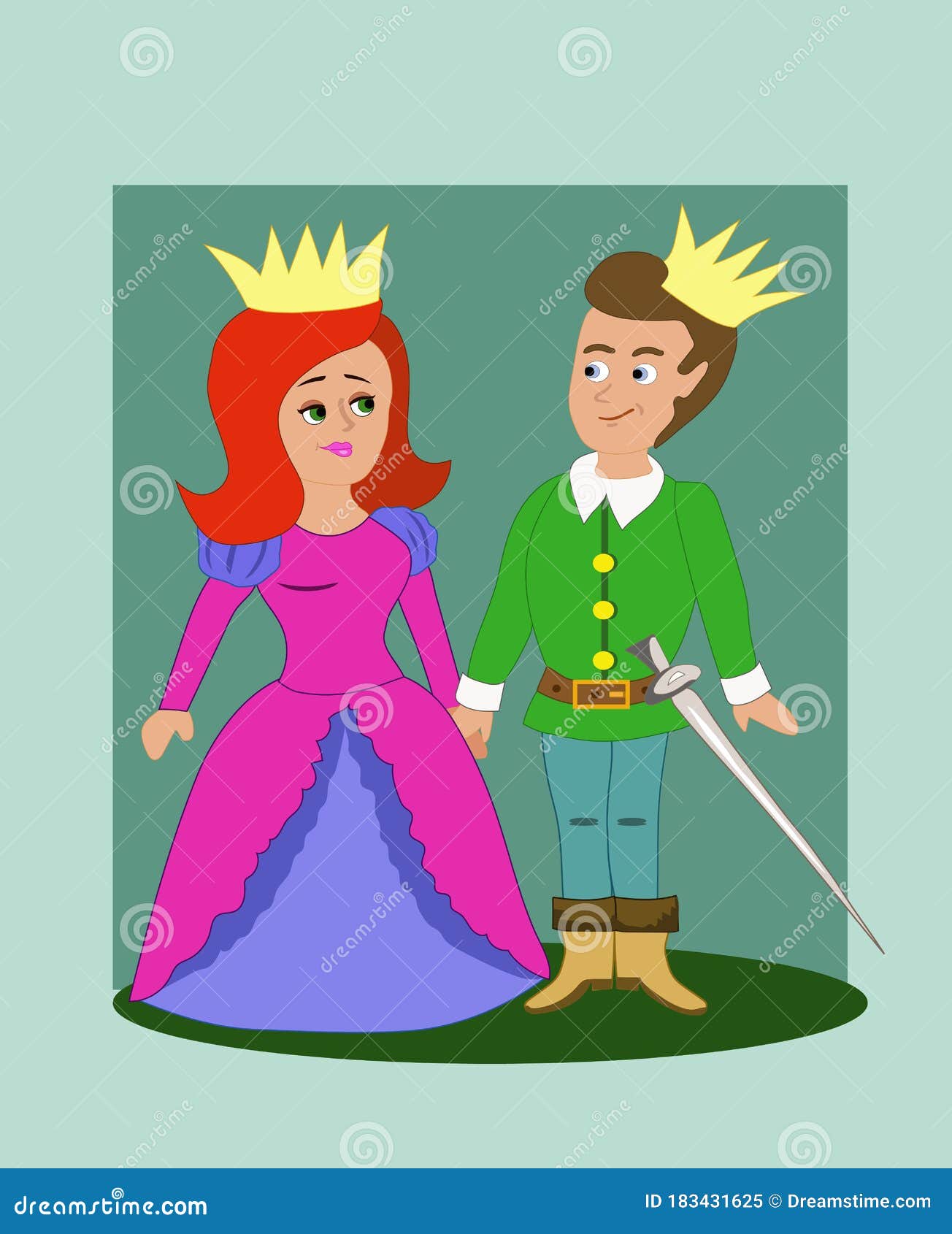 King and Queen from a Fairy Tale Stock Illustration - Illustration of queen, fairy: 183431625 King and Queen from a Fairy Tale Stock Illustration - Illustration of queen, fairy: 183431625