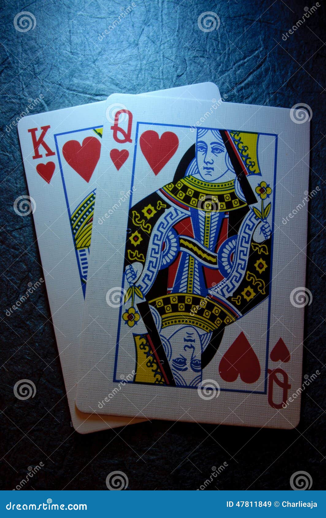 King And Queen Of Hearts Stock Image Image Of Cards 47811849