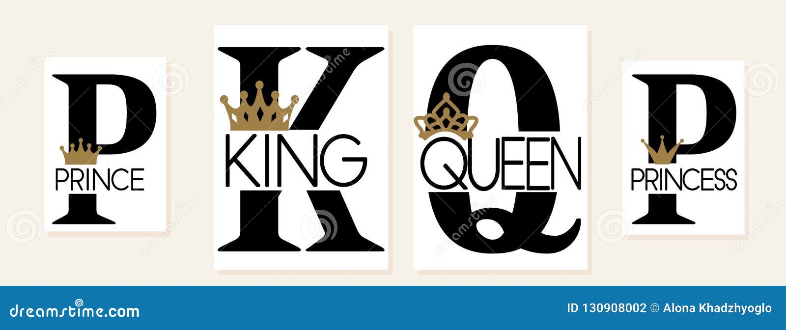 King and Queen with Crown, Couple Illustration, Vector. King with Beard  Silhouette, Queen with Lipstick Silhouette Isolated Stock Vector -  Illustration of princess, typography: 201338478