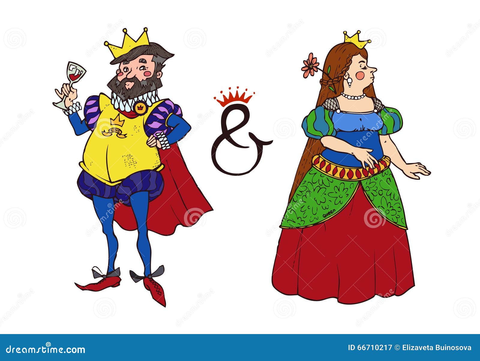 King & Queen stock vector. Illustration of cutout - 66710217
