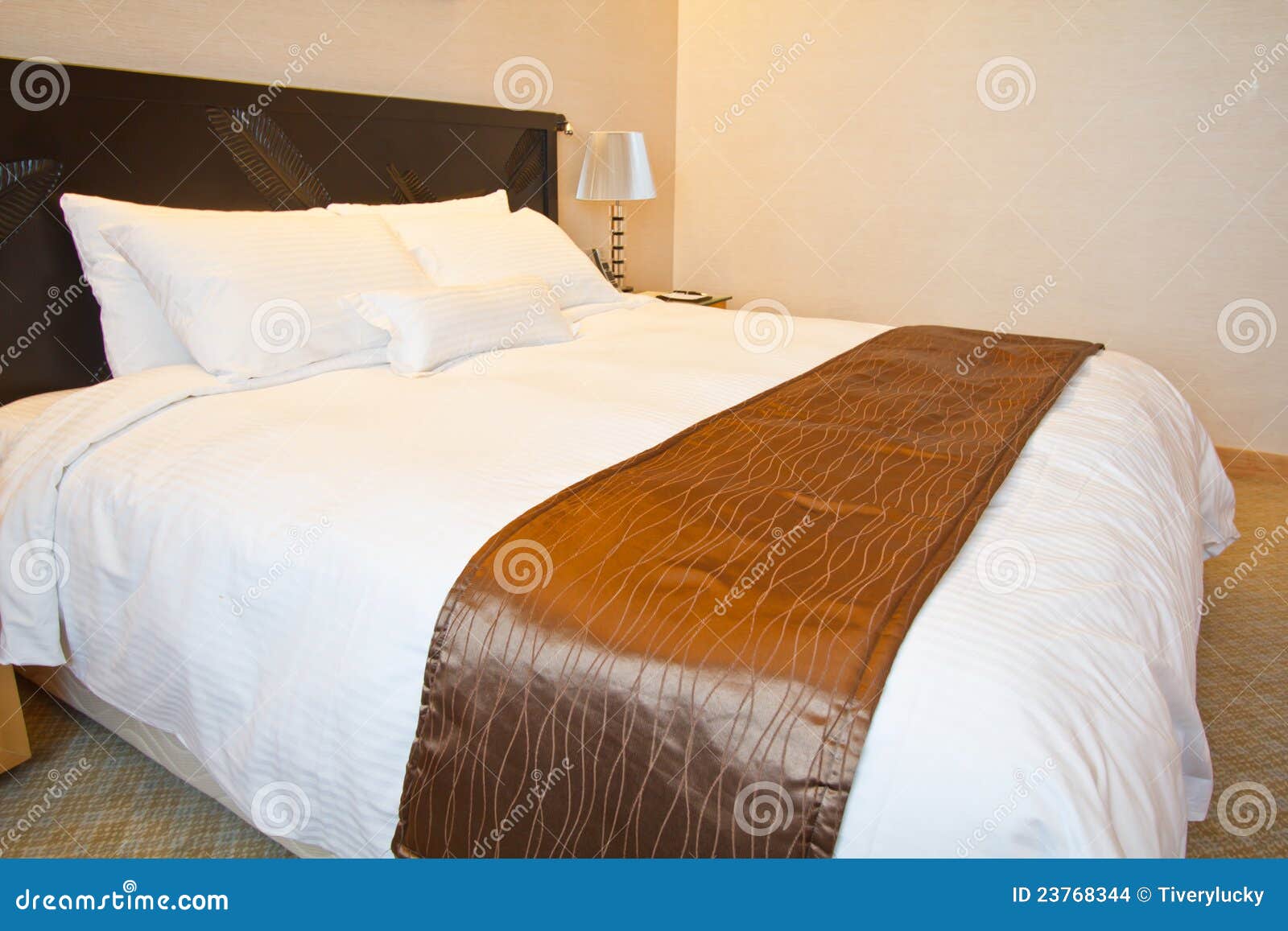 King Sized Bed in a Luxury Hotel Room Stock Photo Image of copy, room