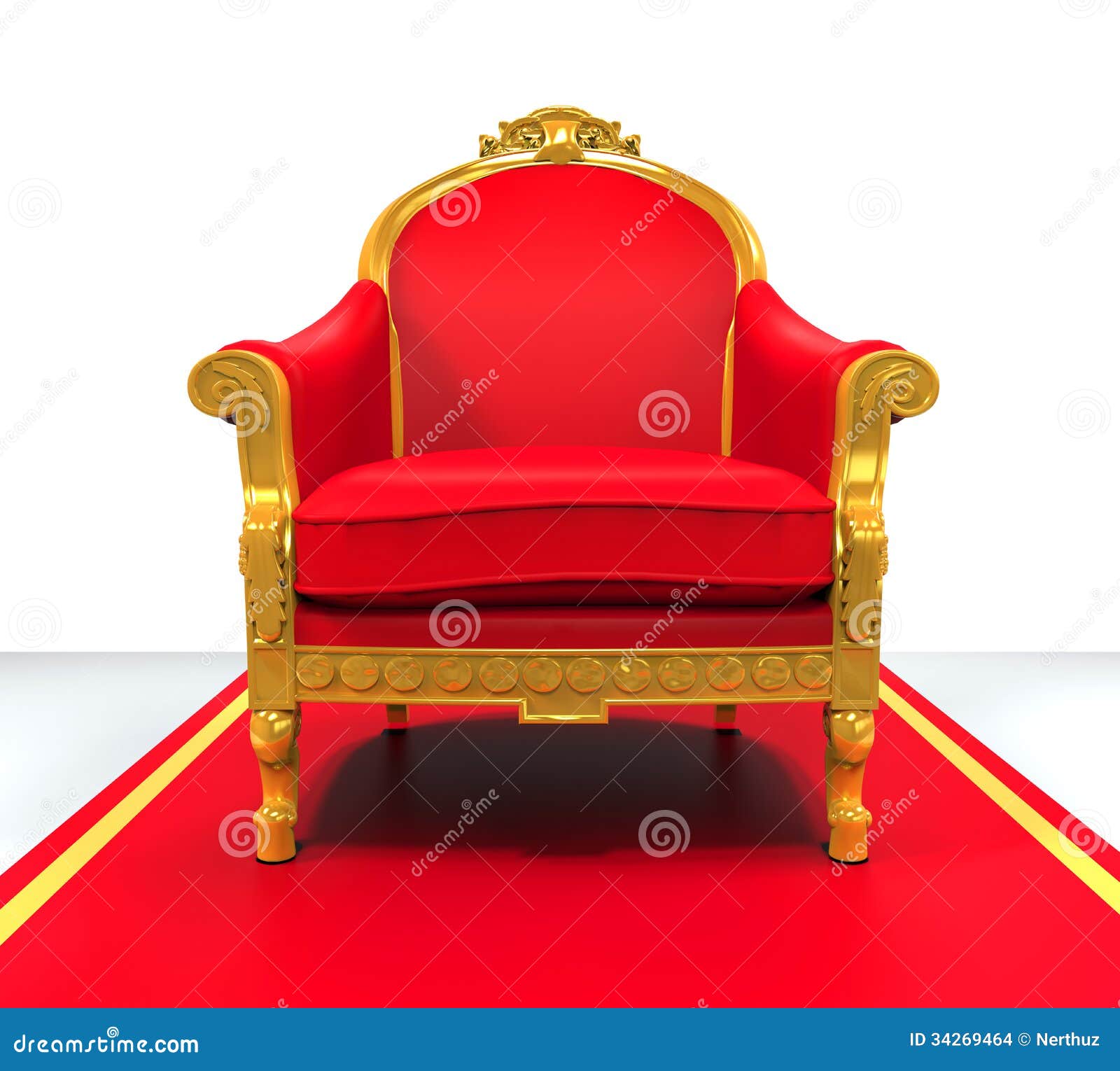 King Throne Chair stock illustration. Illustration of rich - 34269464