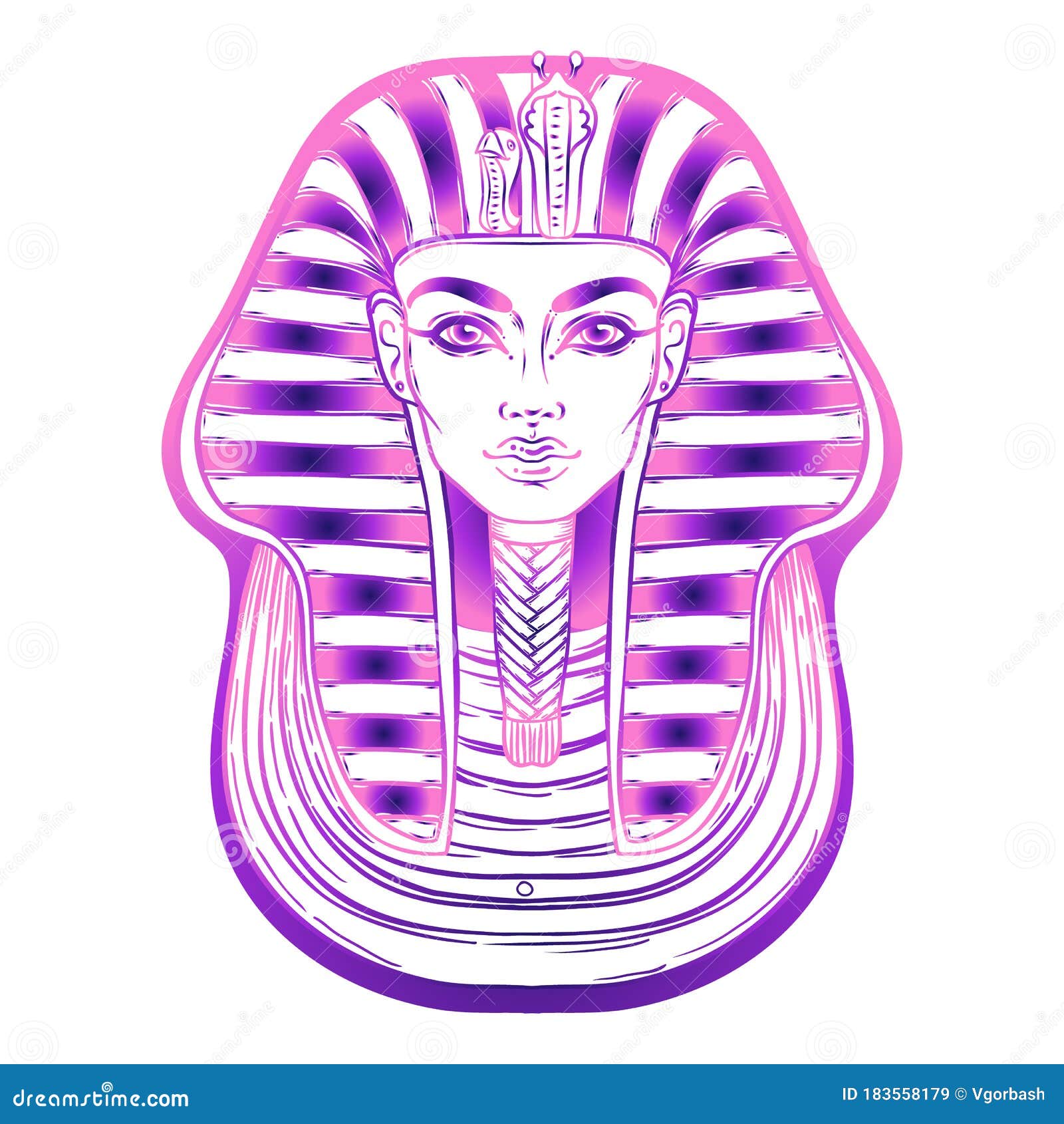 pharaoh skull hand drawn logo design illustration 25281198 Vector Art at  Vecteezy