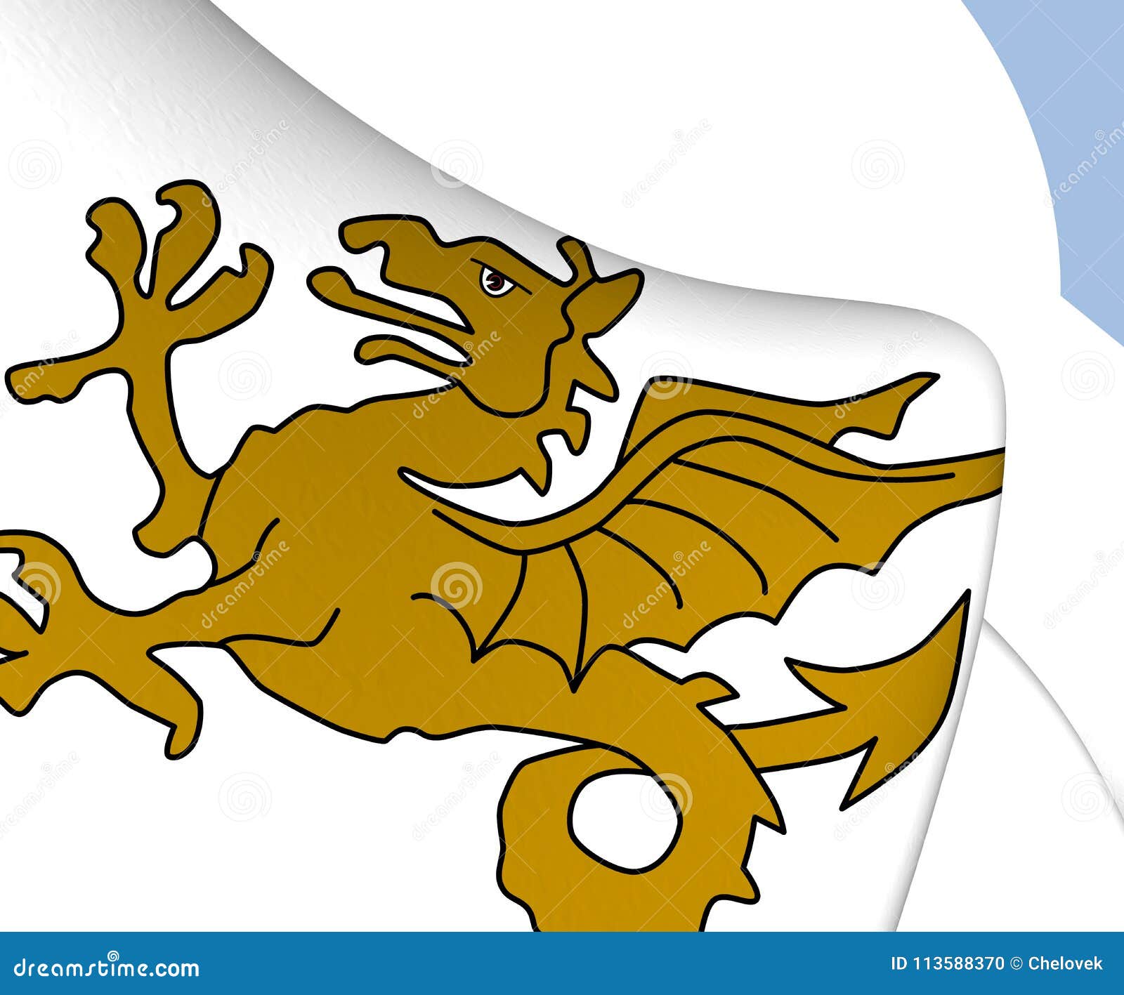 Kingdom Of Wessex Flag Stock Illustration. Illustration Of Symbol -  113588370