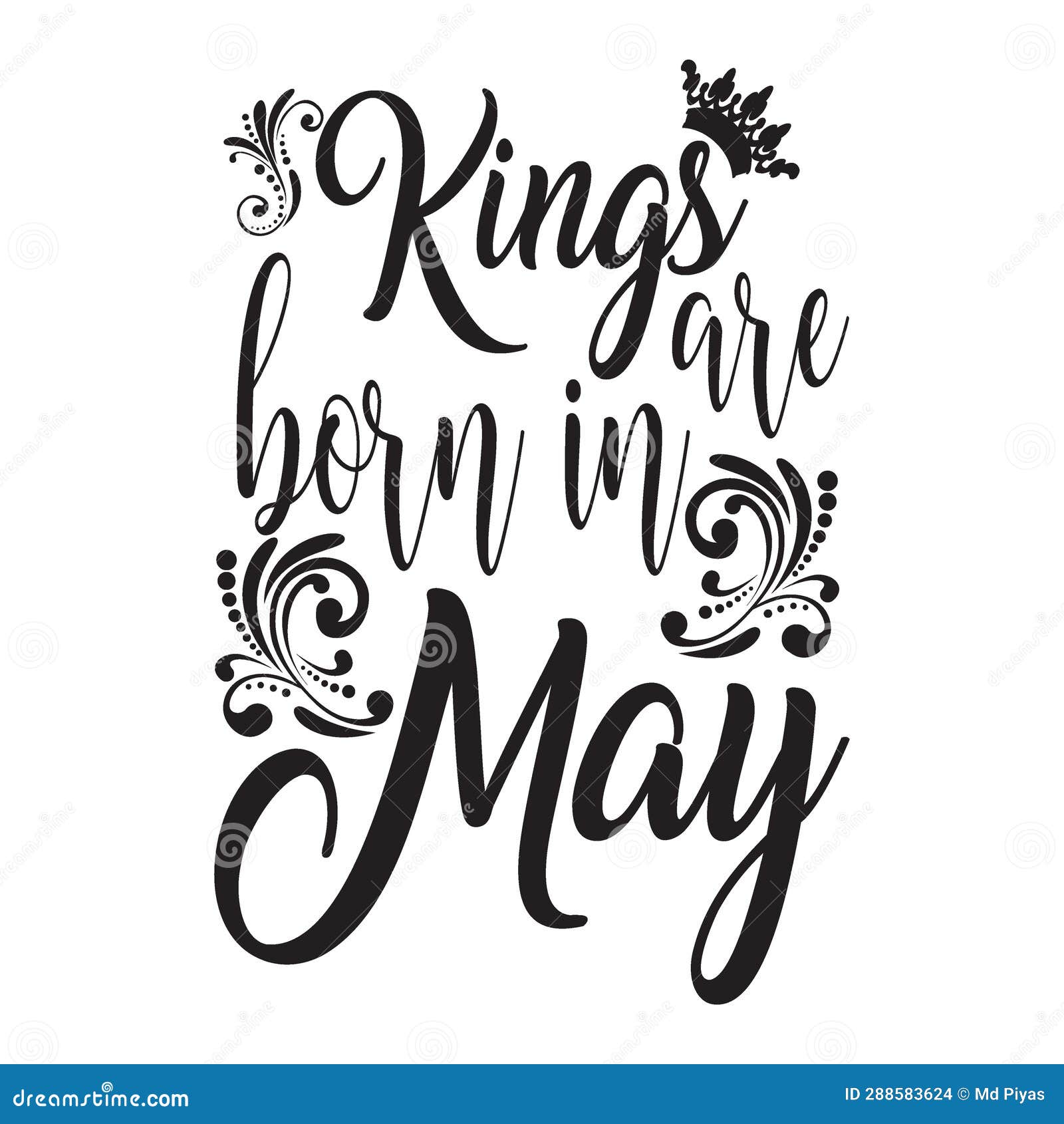 Kings Born in May Typography Tshirt Design, Tee Print, Tshirt Design