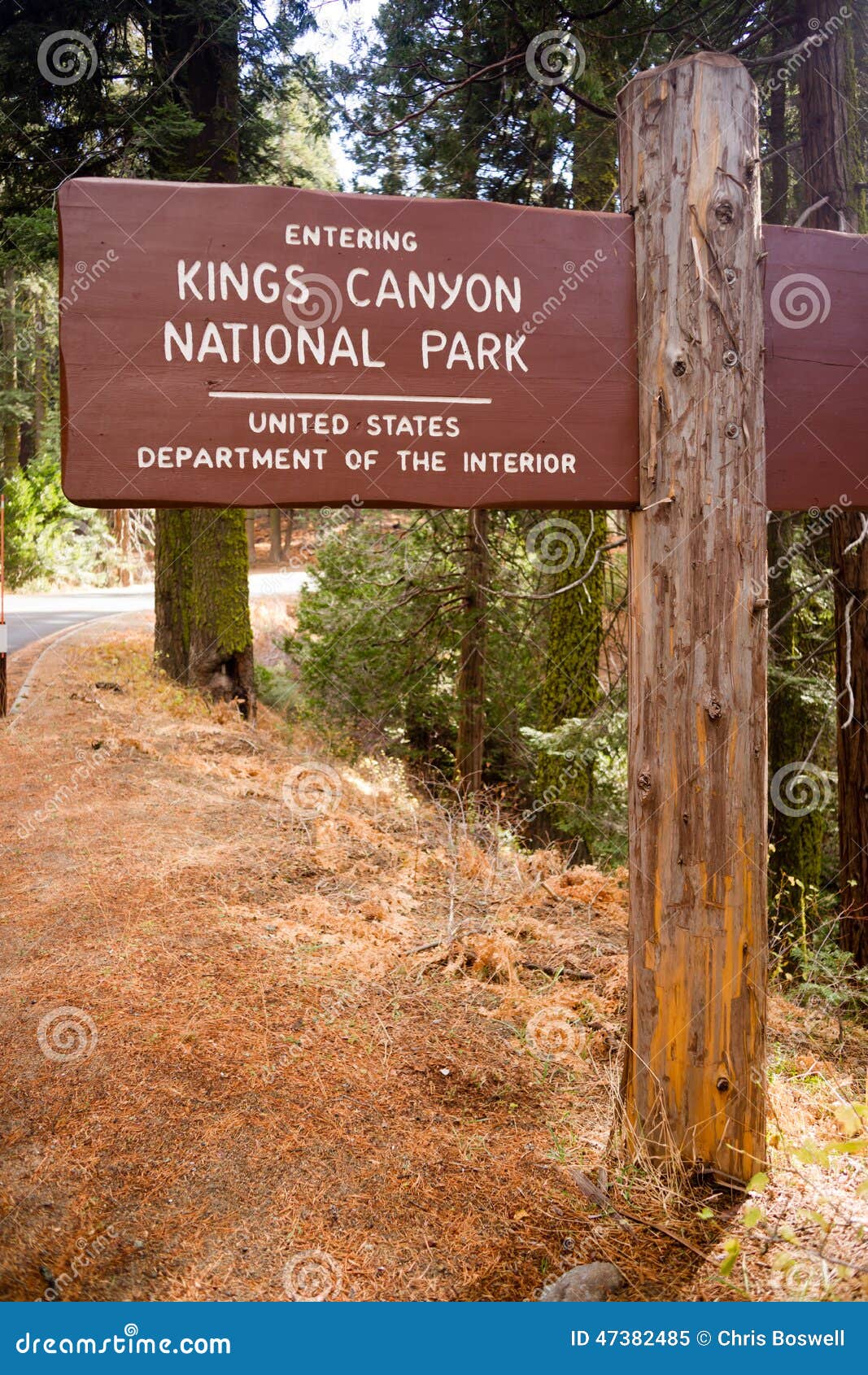 kings canyon national park entrance sign us interior department