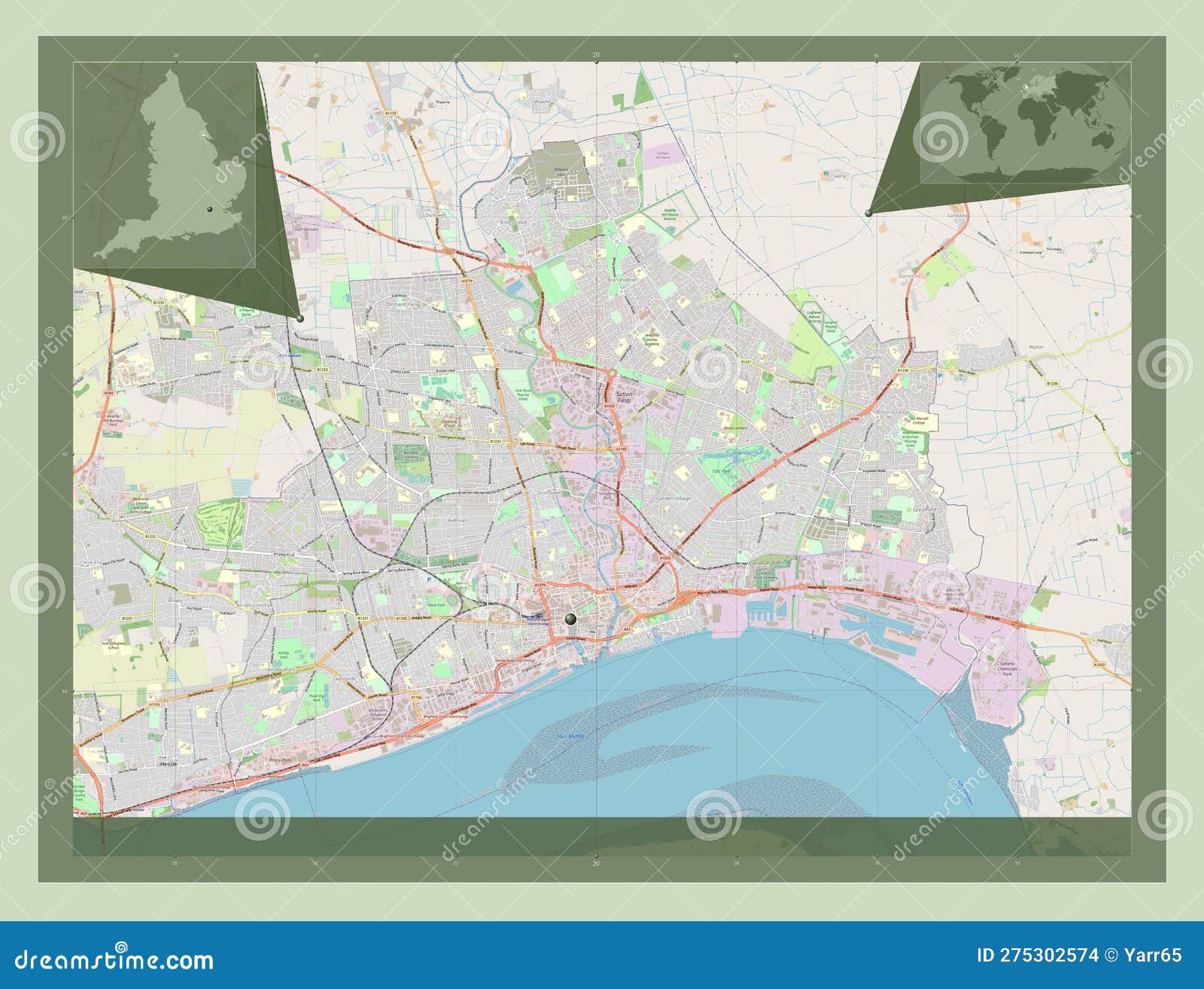 Kingston upon Hull, England - Great Britain. OSM. Capital Stock