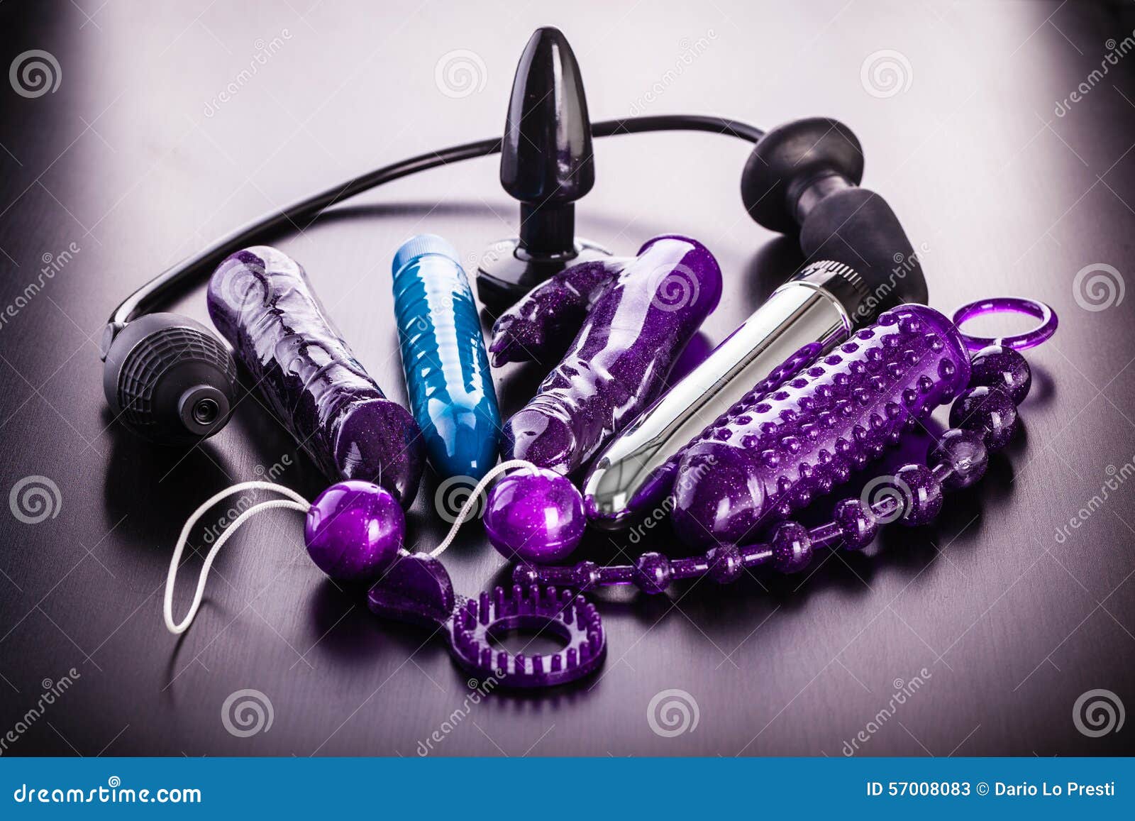 Kinky sex toys stock image. Image of assortment, penis - 57008083