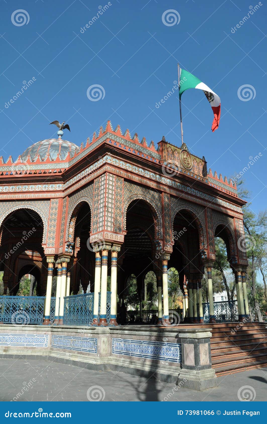 kiosco morisco de santa maria la ribera, mexico city