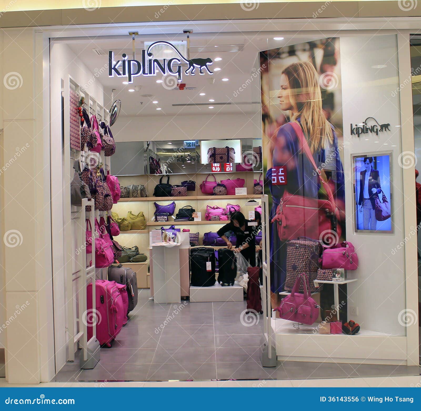 Kipling shop in hong kong editorial photo. Image of hong - 36143556