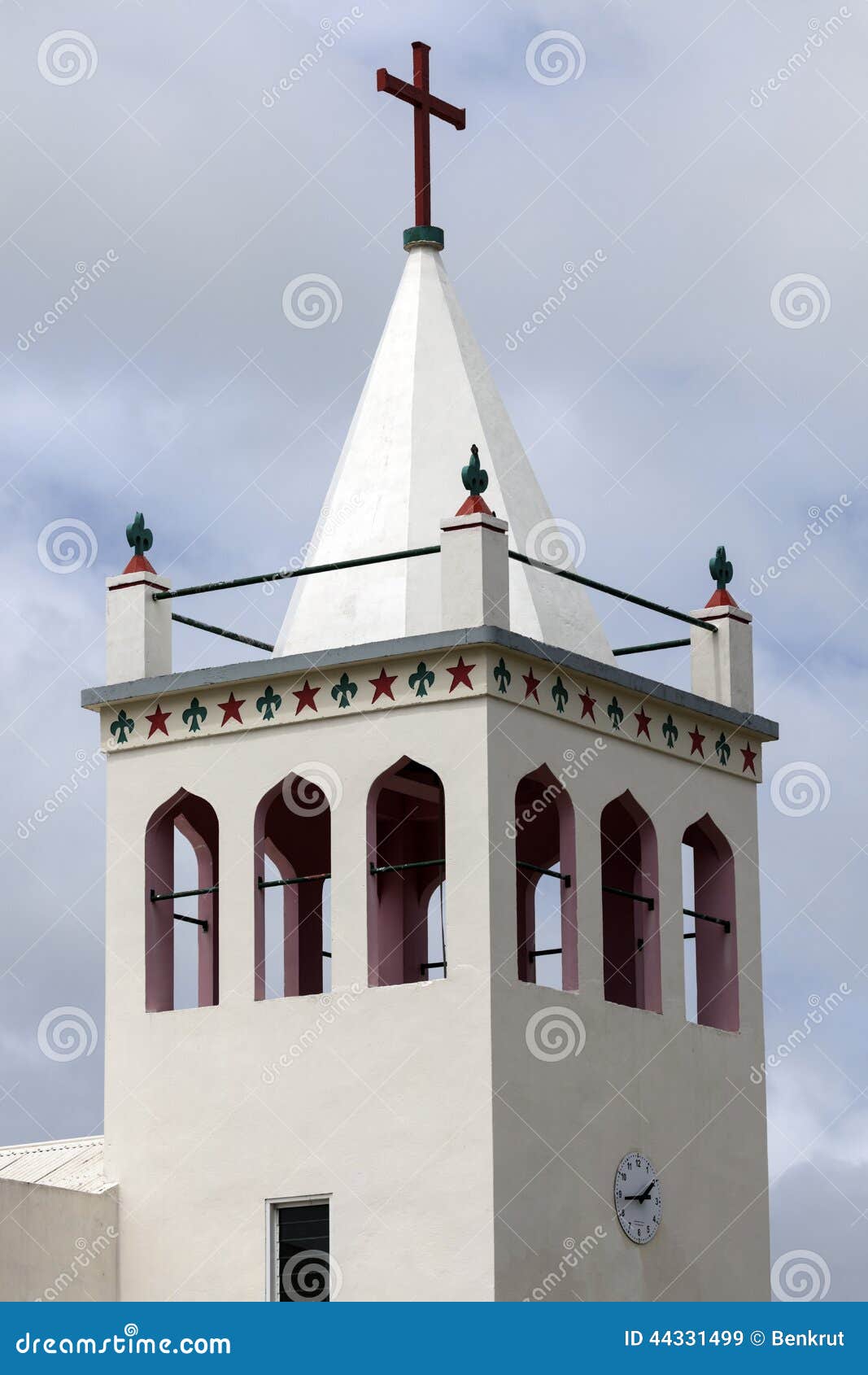 Kirchturm - Tongatapu, Tonga. Kirchturm - Tongatapu-Insel, Tonga
